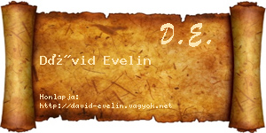 Dávid Evelin névjegykártya
