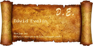 Dávid Evelin névjegykártya